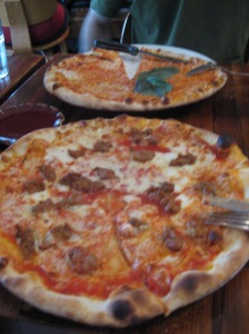 Foreground -Affitisciuta Pizza, Background - Margherita Pizza